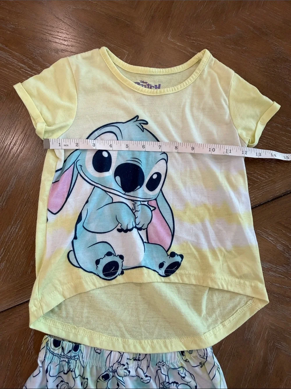Disney Yellow & Blue Stitch Pajama Set